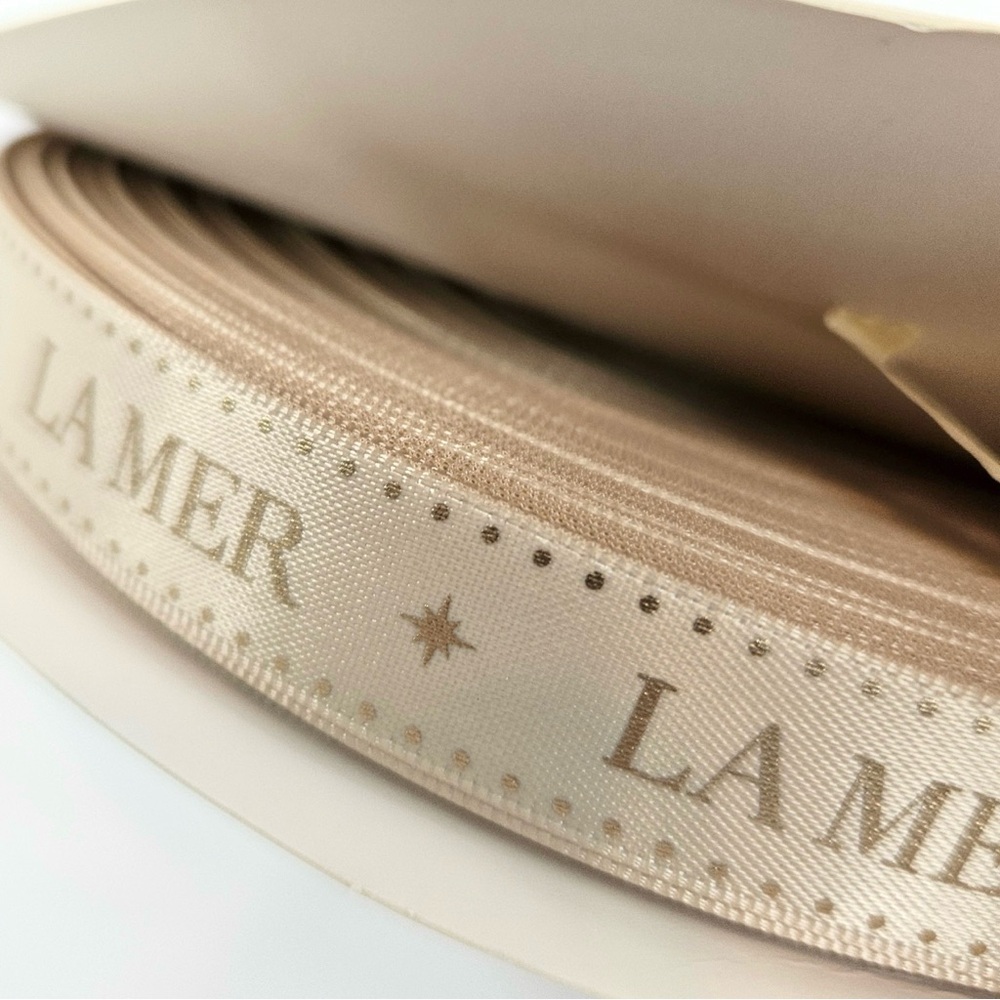 La Mer Ribbon Roll Authentic 0.6” Wide 50 Meters Cream New